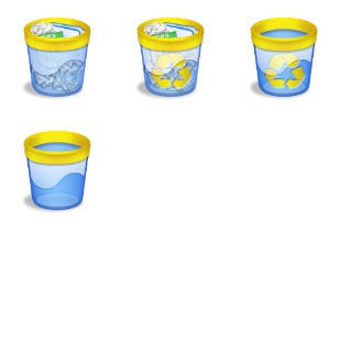 Azullustre Trashcans icon sets preview