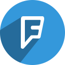 foursquare, network, media, social icon