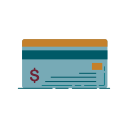 business, banking, graphic, credit, coins, money, card icon