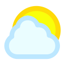 sun, cloudy, cloud icon