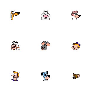 Hanna Barbera icon sets preview