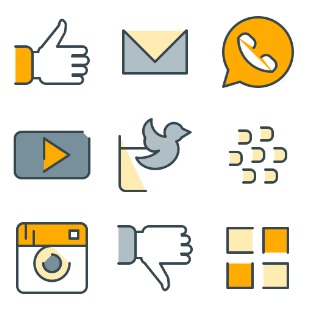 Social Media icon sets preview