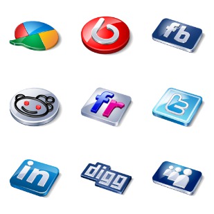 Perspective Social icon sets preview