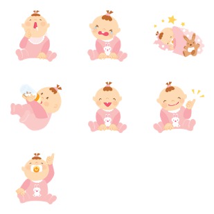 Baby Girl icon sets preview