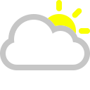 cloud, sun icon