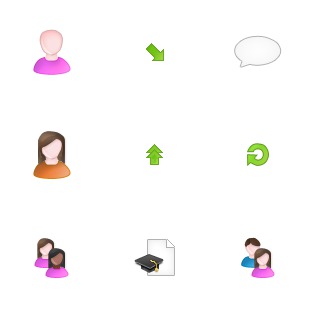 Web Blog icon sets preview