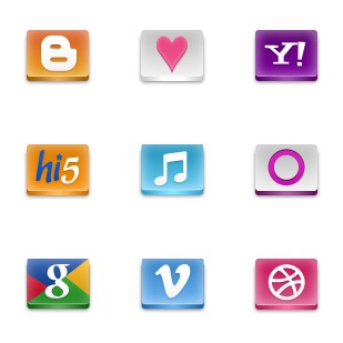 Social icon sets preview