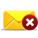 Delete, Email icon