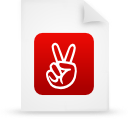 red, paper, file, document icon