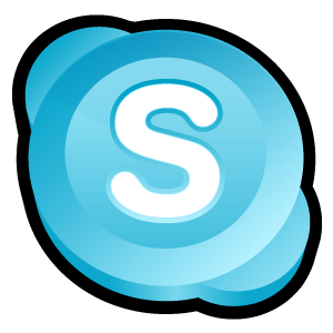 skype blue, skype icon