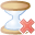 hourglass, delete icon