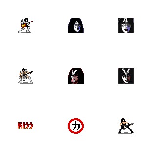 Kiss icon sets preview