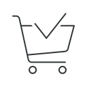 approve, shopping cart, buy, shopping, shop, online, cart icon