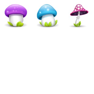 Mushrooms icon sets preview