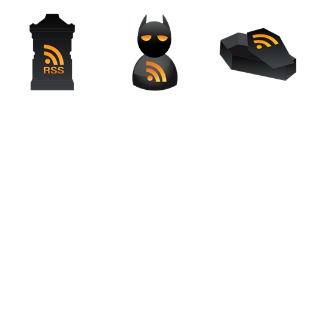 Halloween RSS icon sets preview