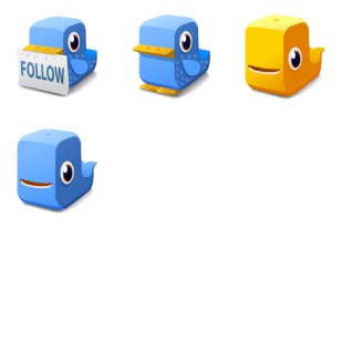 Twitter Block icon sets preview