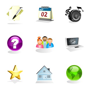 WebGloss 3D icon sets preview