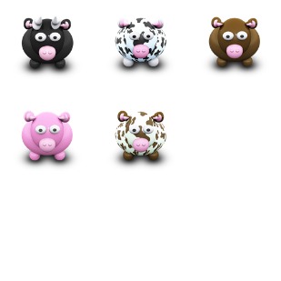We Love Cows icon sets preview
