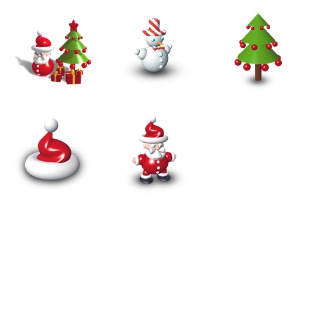 Xmas Dock icon sets preview