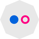 octagon, flickr icon