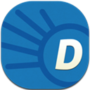 Dictionary, Flat, Round icon
