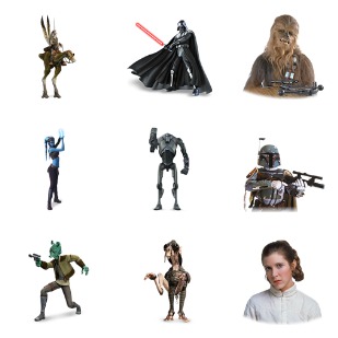 Star Wars Characters icon sets preview