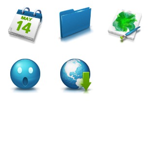 Green And Blue icon sets preview