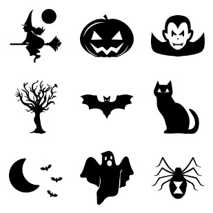 Halloween icon sets preview