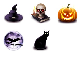 Halloween icon sets preview