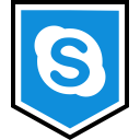 social, media, logo, skype icon