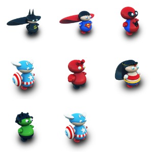 Archigraphs Heroes icon sets preview