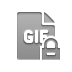 file, format, gif, lock icon