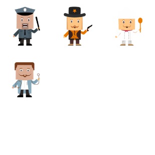 Character icon sets preview