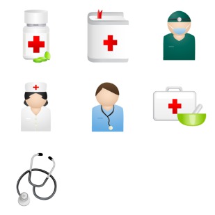 Medical DaPino icon sets preview