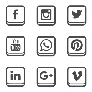 Social Media icon sets preview