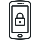 mobile lock, smartphone, lock, mobile, mobile security icon