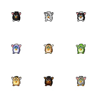 Furby icon sets preview