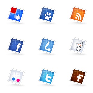 Set Of Social No. 2 icon sets preview