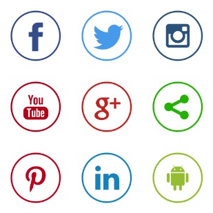 Social Networks icon sets preview