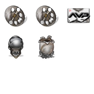 Alien Vs Predators icon sets preview