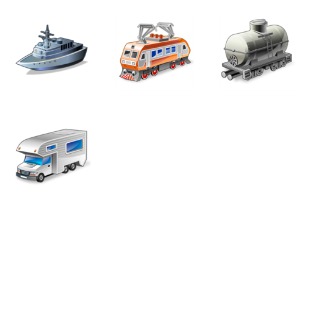 Real Vista Transportation icon sets preview