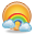 climate, weather, rainbow icon