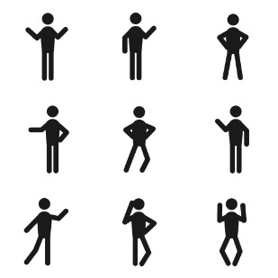 Human Movement icon sets preview
