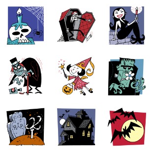Snappy Hour Halloween icon sets preview