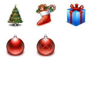 Xmas icon sets preview