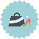 female, accessories, shoe, fashion, bag icon