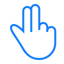 fingers, two icon