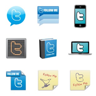 Twitter icon sets preview