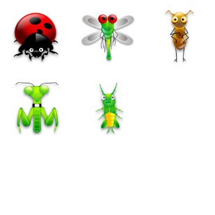 Bugs icon sets preview