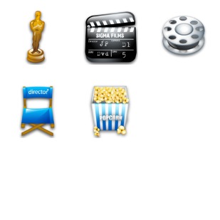 Cinema icon sets preview